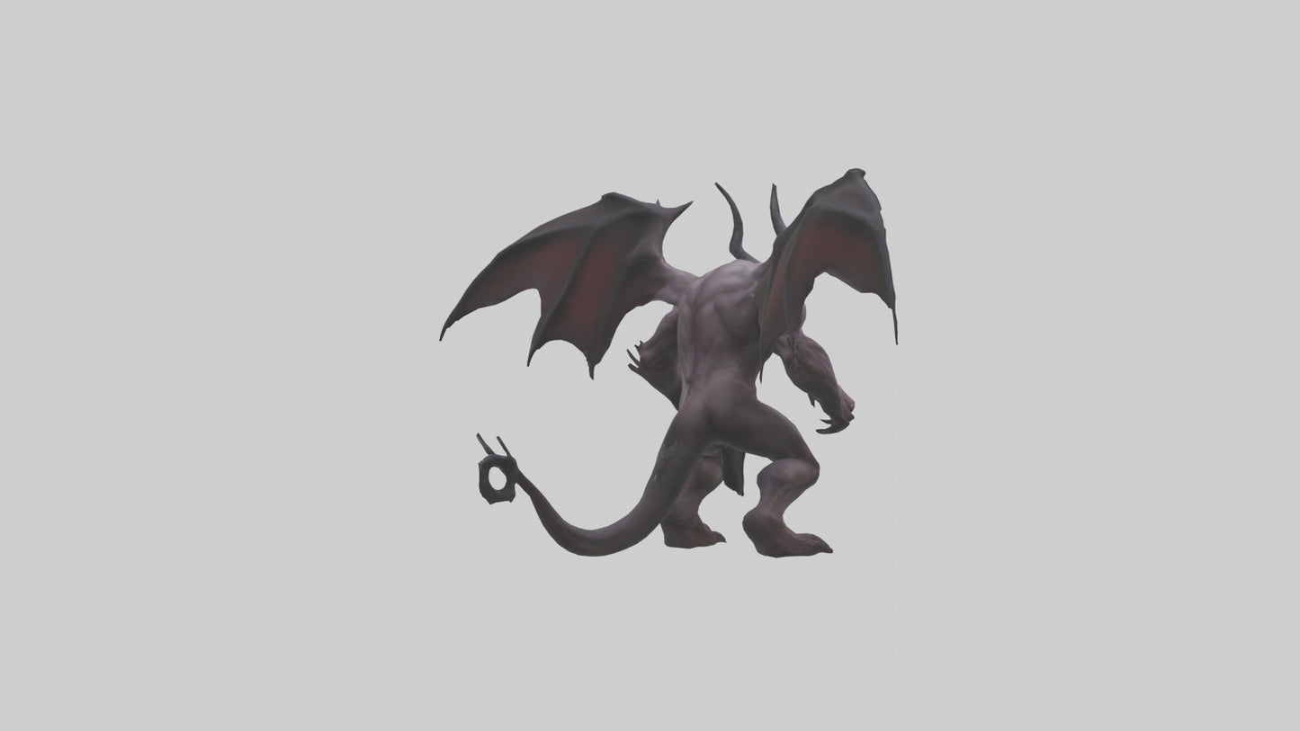 3D model Fearsome Demon model VR / AR / low-poly