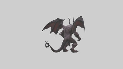 3D model Fearsome Demon model VR / AR / low-poly