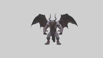 3D model Fearsome Demon model VR / AR / low-poly