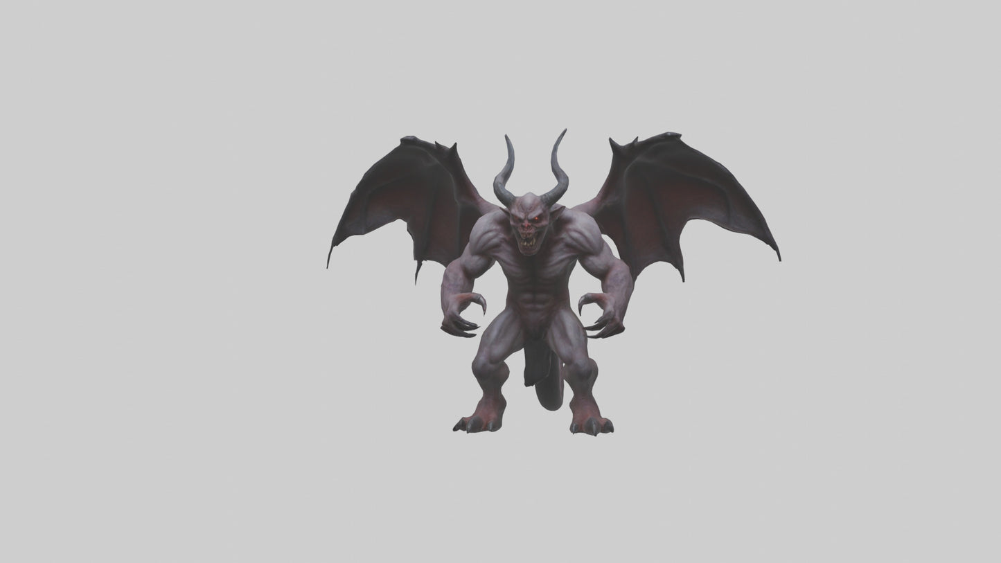 3D model Fearsome Demon model VR / AR / low-poly