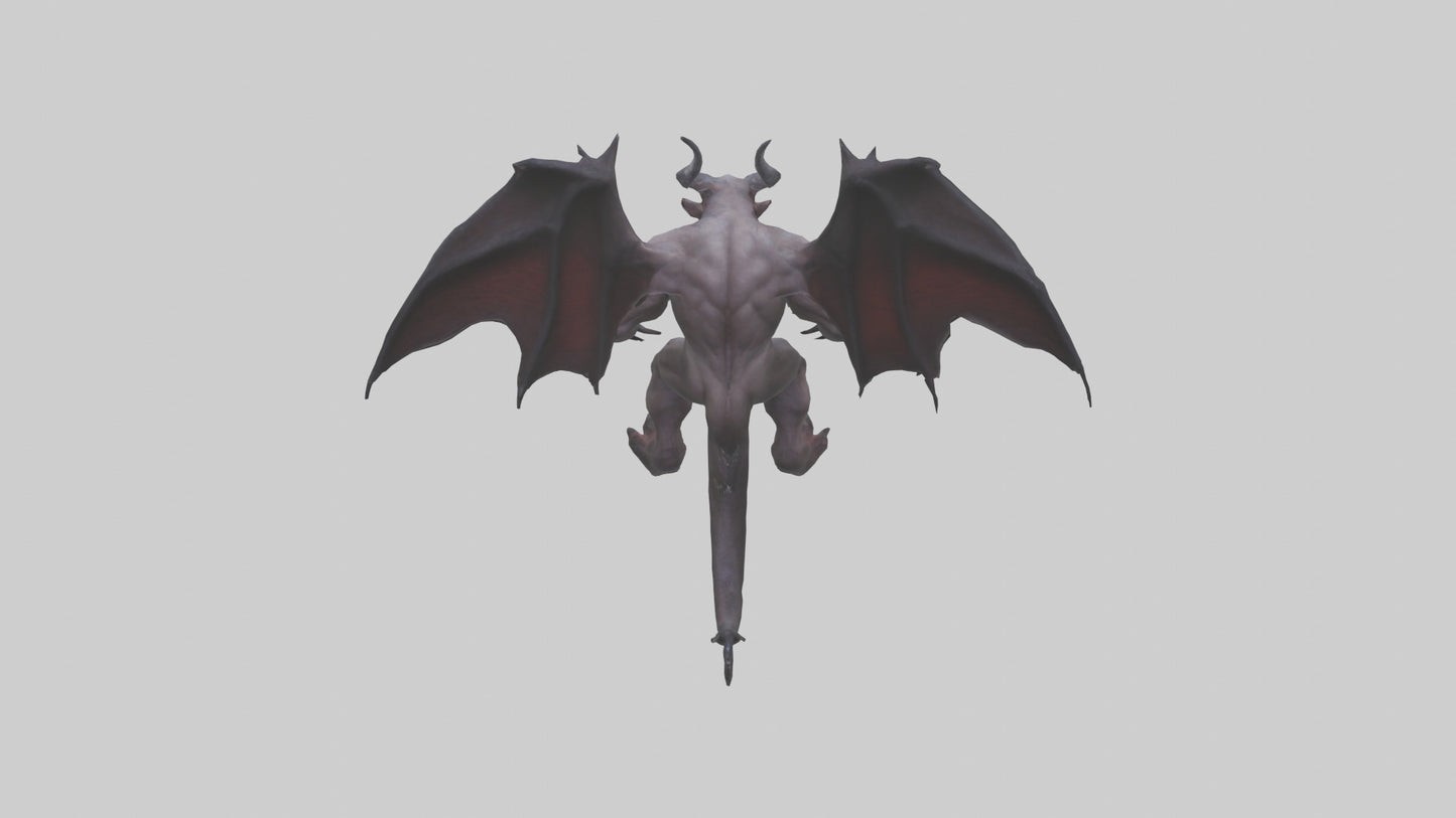 3D model Fearsome Demon model VR / AR / low-poly