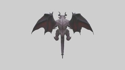 3D model Fearsome Demon model VR / AR / low-poly