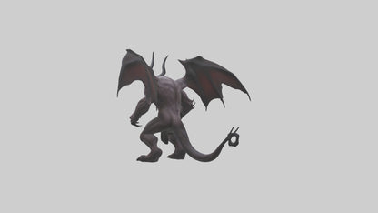 3D model Fearsome Demon model VR / AR / low-poly