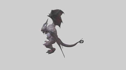3D model Fearsome Demon model VR / AR / low-poly