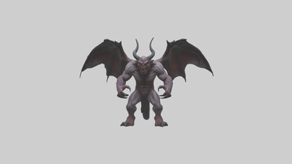3D model Fearsome Demon model VR / AR / low-poly