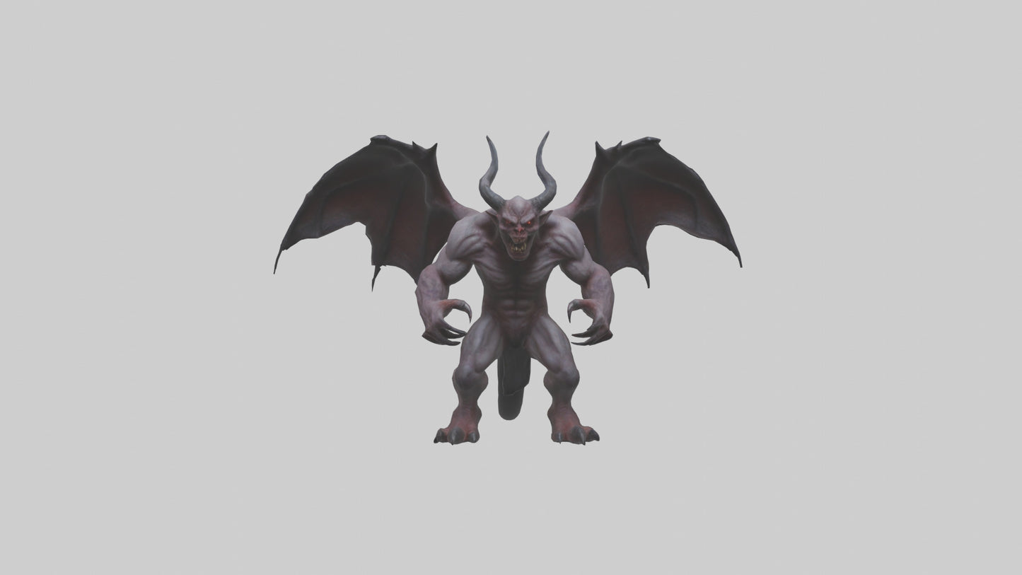 3D model Fearsome Demon model VR / AR / low-poly