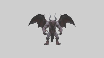 3D model Fearsome Demon model VR / AR / low-poly