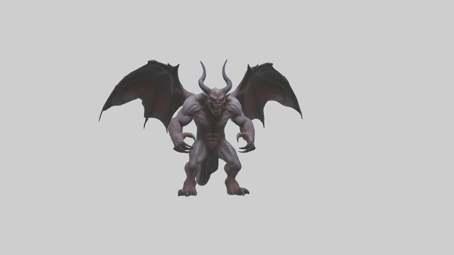 3D model Fearsome Demon model VR / AR / low-poly