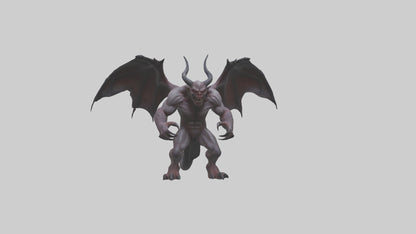 3D model Fearsome Demon model VR / AR / low-poly