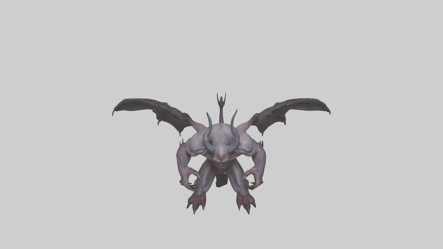 3D model Fearsome Demon model VR / AR / low-poly