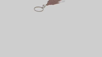 Feather keychain model 3D model