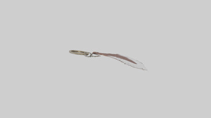 Feather keychain model 3D model