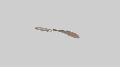 Feather keychain model 3D model
