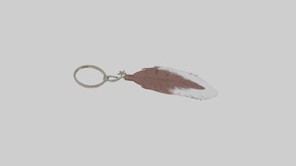 Feather keychain model 3D model