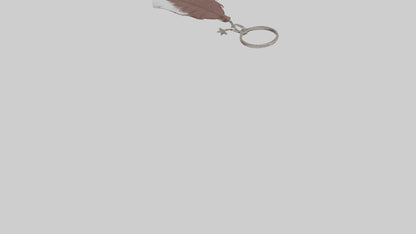 Feather keychain model 3D model