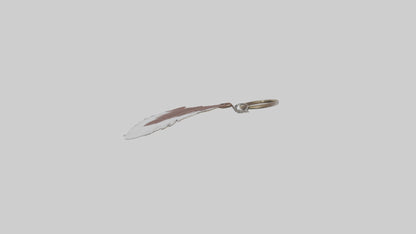 Feather keychain model 3D model