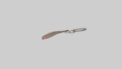 Feather keychain model 3D model
