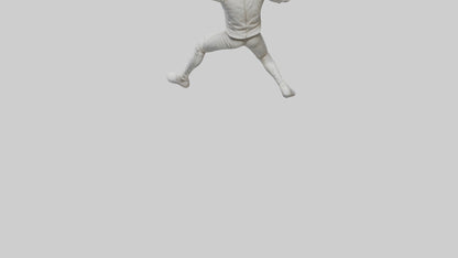 3D model Fencer in MidStrike statue model VR / AR / low-poly