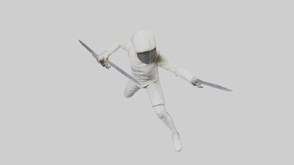 3D model Fencer in MidStrike statue model VR / AR / low-poly