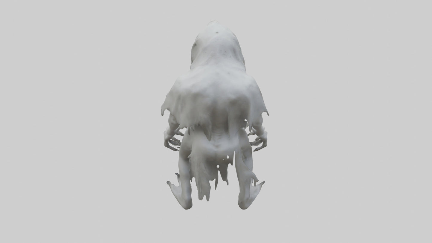 3D model Feral Ghost Model VR / AR / low-poly