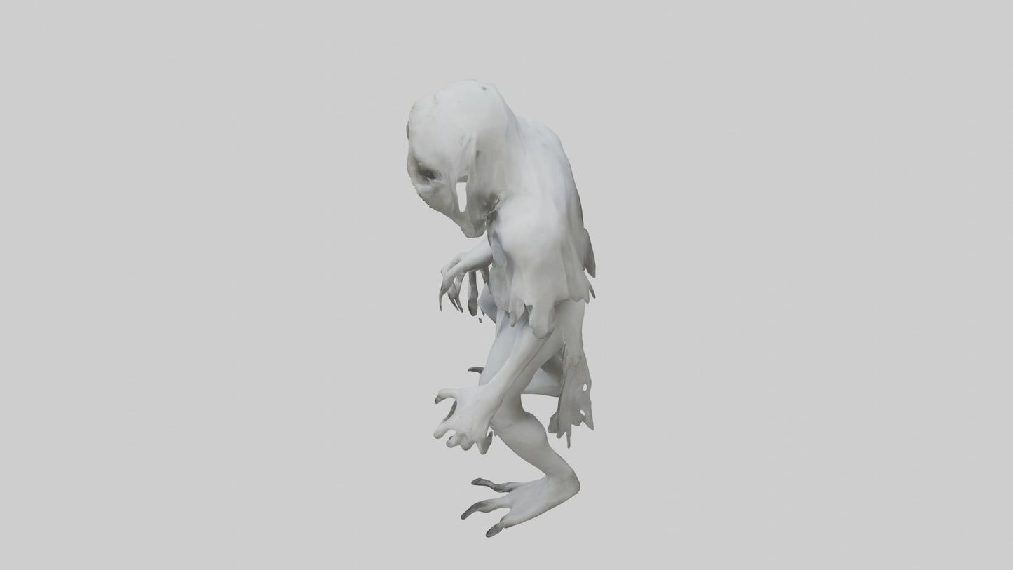 3D model Feral Ghost Model VR / AR / low-poly