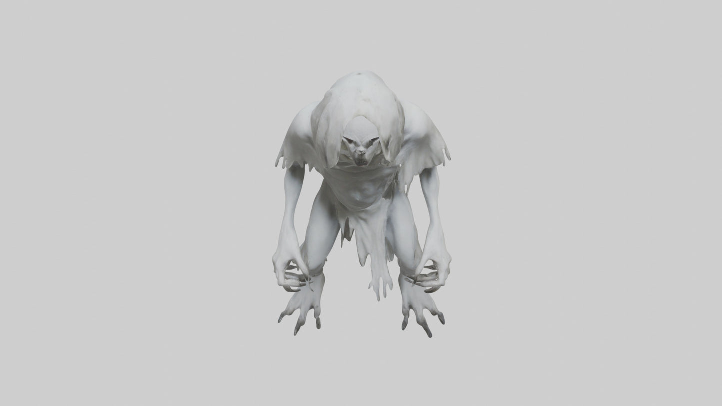 3D model Feral Ghost Model VR / AR / low-poly