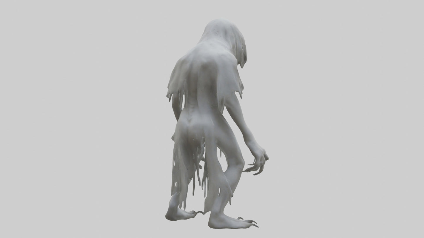 3D model Feral Ghost Model VR / AR / low-poly