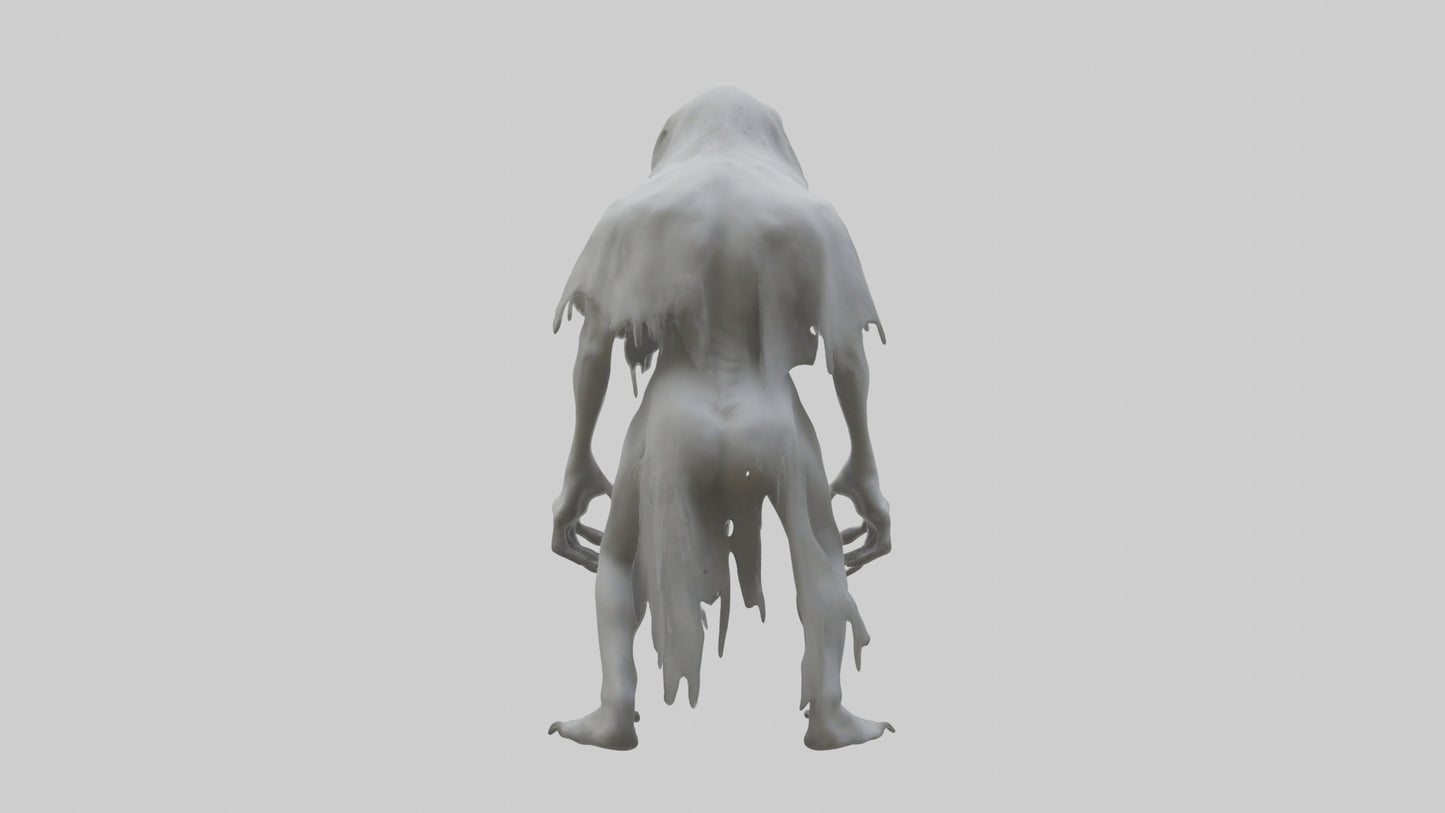 3D model Feral Ghost Model VR / AR / low-poly