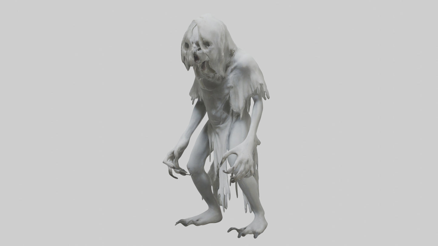 3D model Feral Ghost Model VR / AR / low-poly