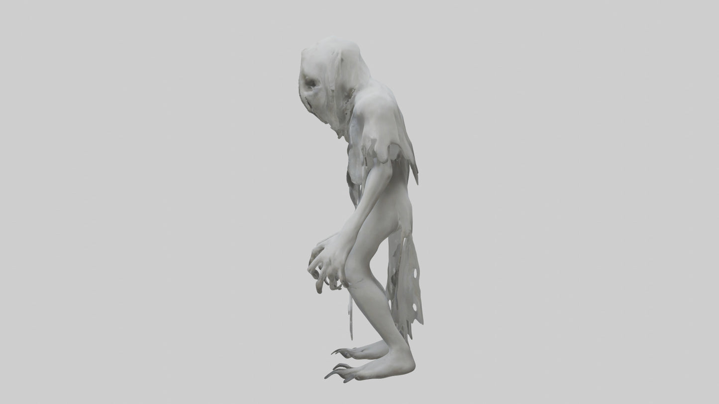 3D model Feral Ghost Model VR / AR / low-poly