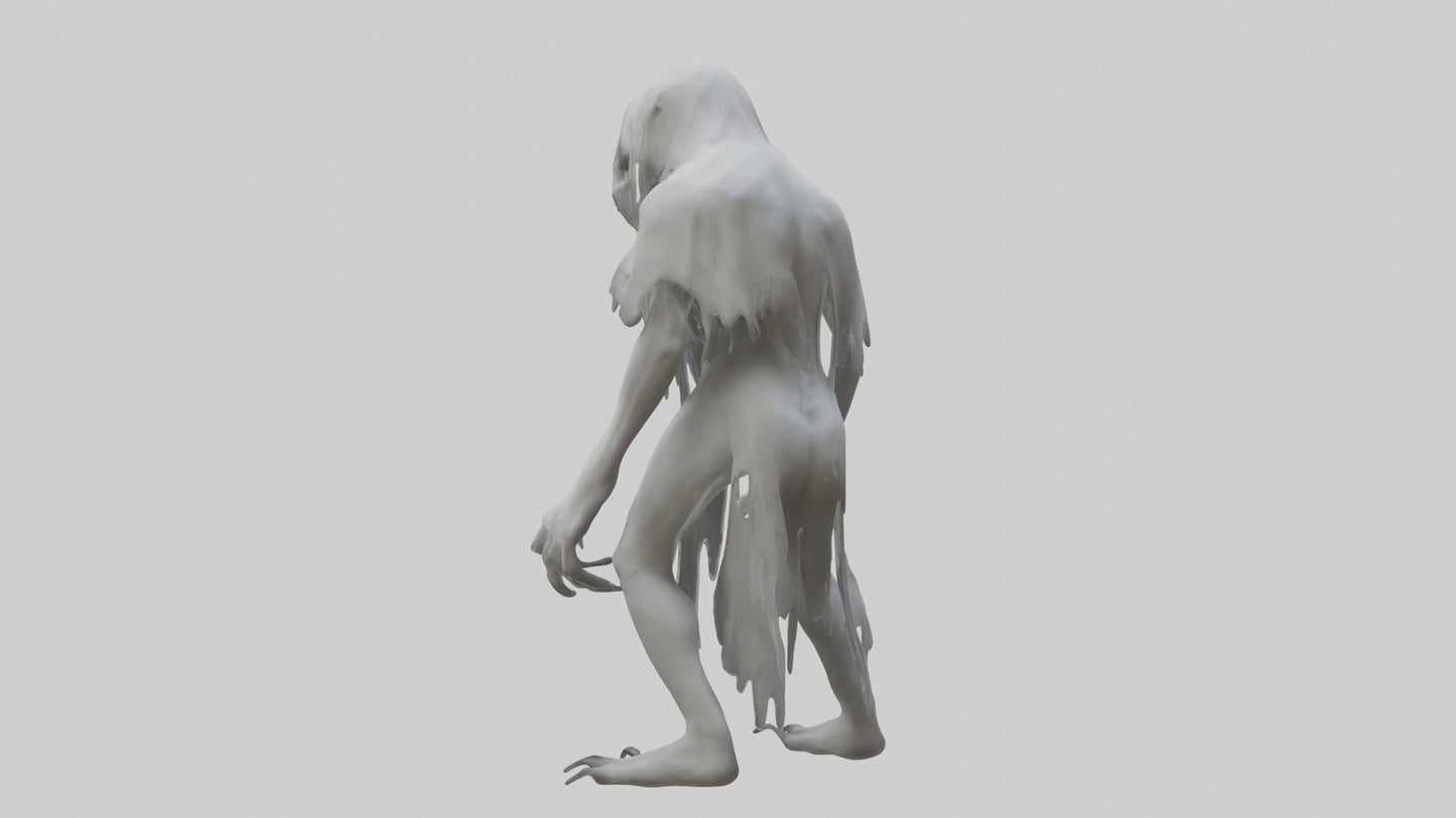 3D model Feral Ghost Model VR / AR / low-poly