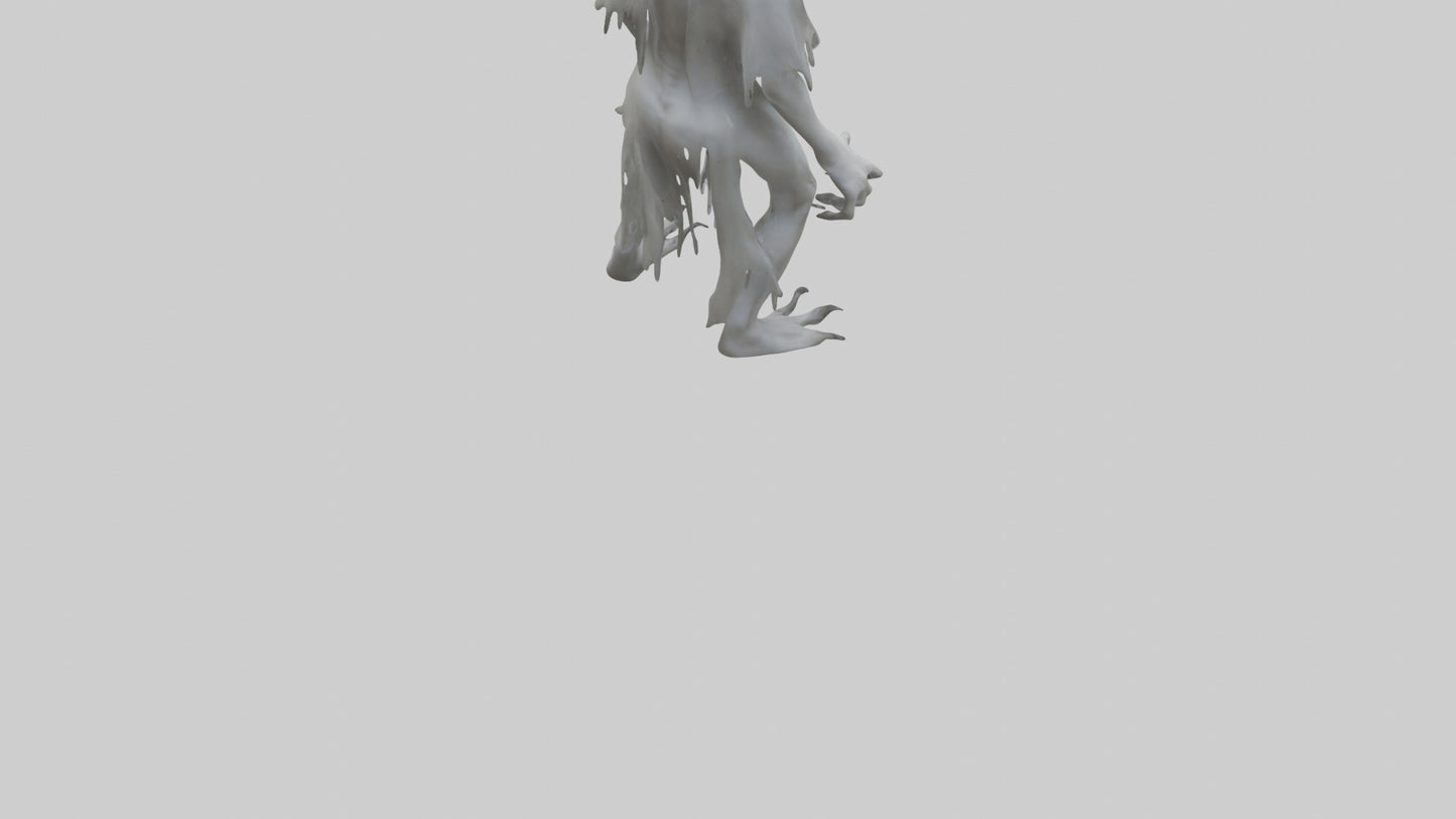 3D model Feral Ghost Model VR / AR / low-poly
