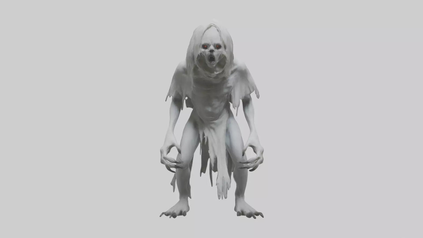 3D model Feral Ghost Model VR / AR / low-poly