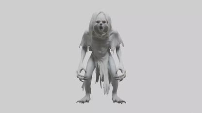 3D model Feral Ghost Model VR / AR / low-poly