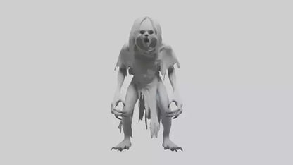 3D model Feral Ghost Model VR / AR / low-poly