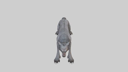 3D model Feral werewolf model VR / AR / low-poly