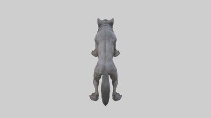 3D model Feral werewolf model VR / AR / low-poly