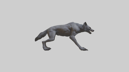 3D model Feral werewolf model VR / AR / low-poly