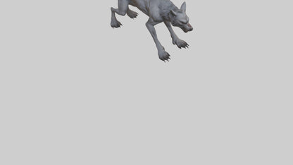 3D model Feral werewolf model VR / AR / low-poly