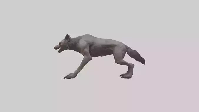 3D model Feral werewolf model VR / AR / low-poly
