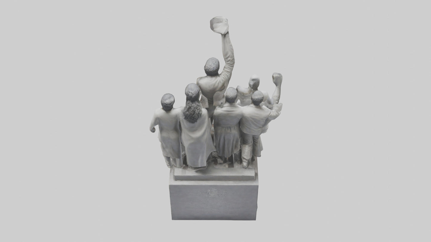Fight for Equality statue model 3D model