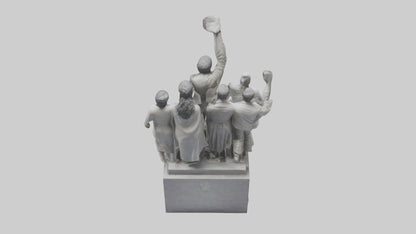 Fight for Equality statue model 3D model