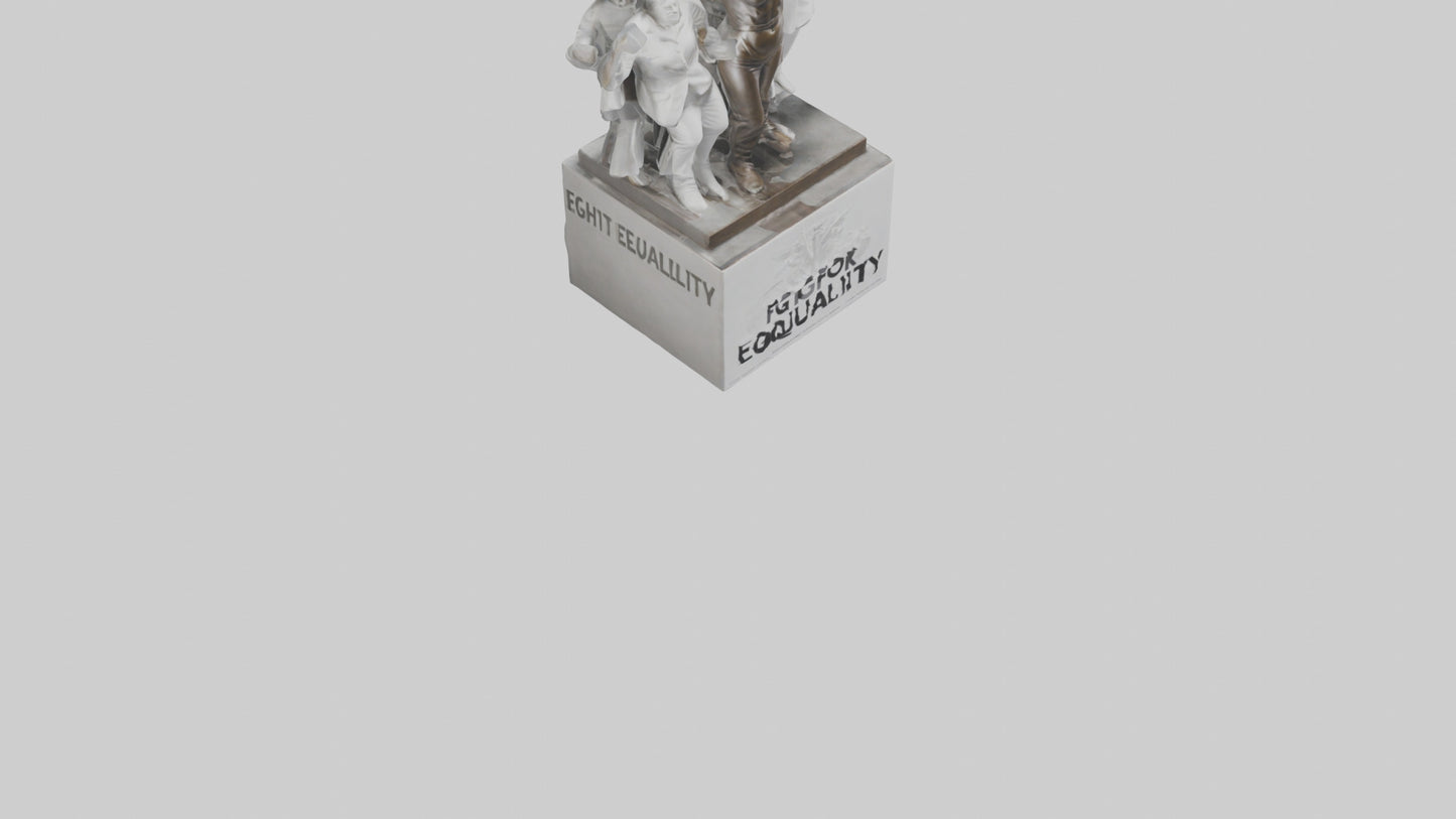 Fight for Equality statue model 3D model