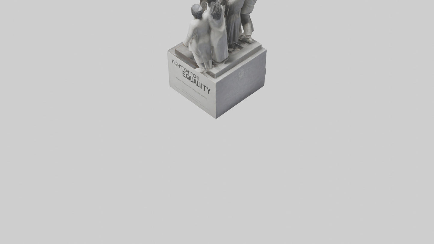 Fight for Equality statue model 3D model