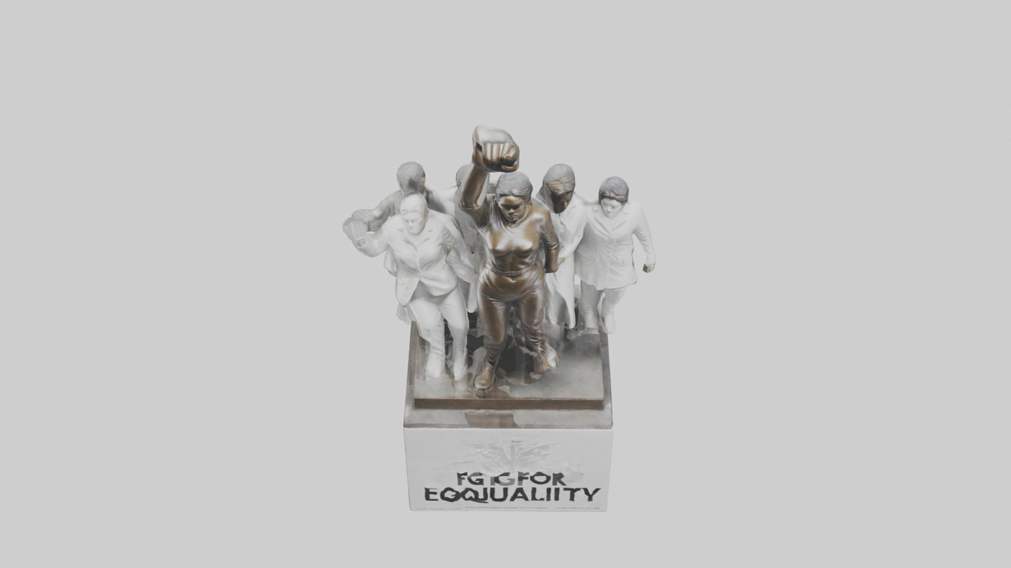 Fight for Equality statue model 3D model