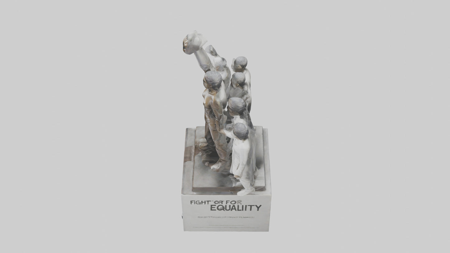 Fight for Equality statue model 3D model