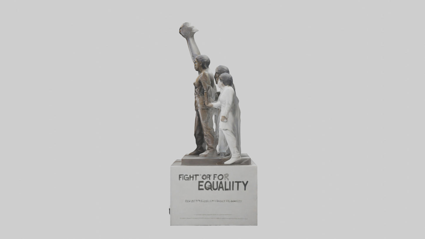 Fight for Equality statue model 3D model