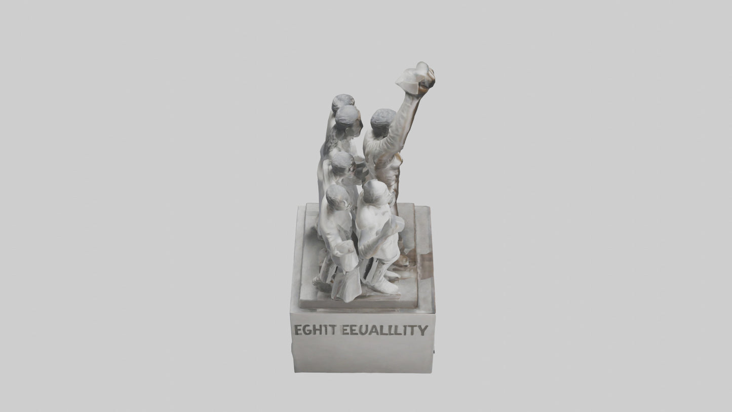 Fight for Equality statue model 3D model