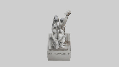 Fight for Equality statue model 3D model
