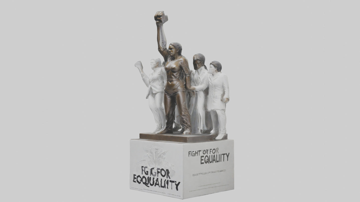 Fight for Equality statue model 3D model